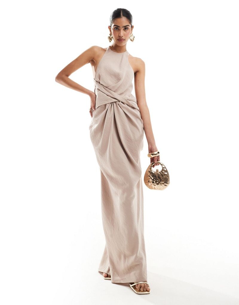 Текстурное платье макси с воротником-борцовкой и закрученной деталью на талии ASOS DESIGN
Текстурное платье макси с воротником-борцовкой и закрученной деталью на талии ASOS DESIGN