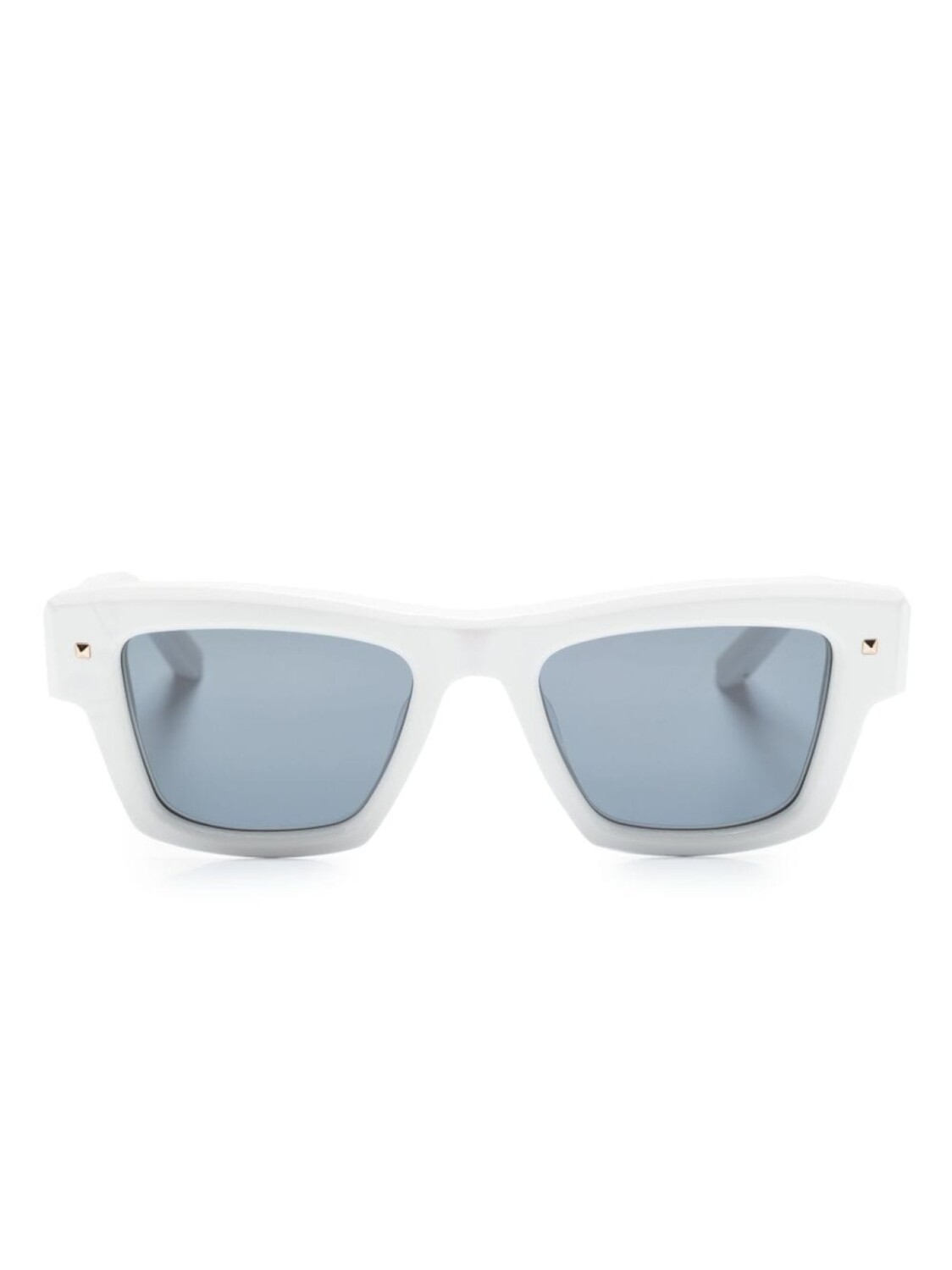 Valentino Eyewear солнцезащитные очки XXII в квадратной оправе, белый 
Valentino Eyewear солнцезащитные очки XXII в квадратной оправе, белый