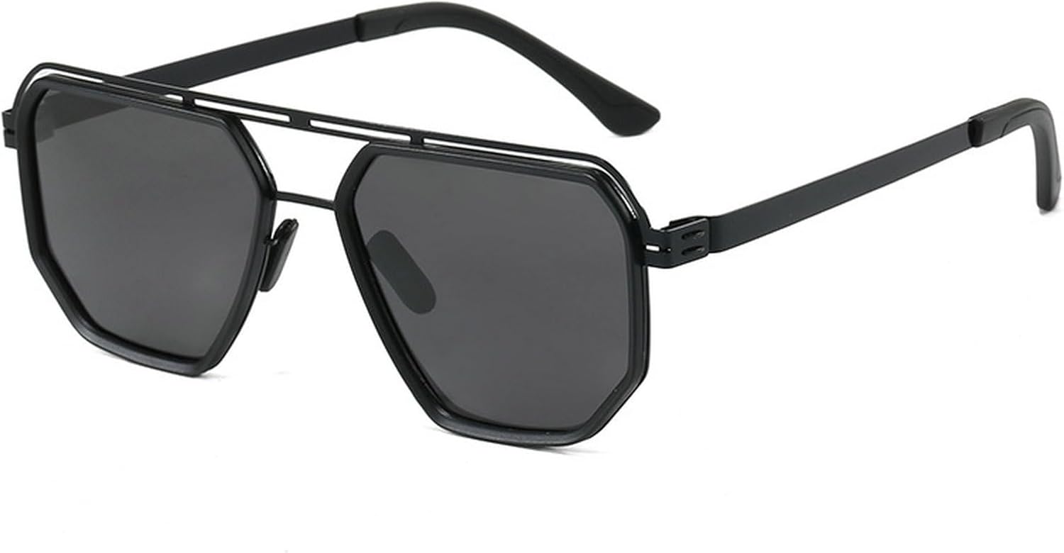 Крупные квадратные поляризованные солнцезащитные очки для мужчин 2025 года, очки-пилот, солнцезащитные очки с двойным лучом, многоугольные солнцезащитные очки в стиле панк для мужчин mincl, Black
Крупные квадратные поляризованные солнцезащитные очки для мужчин 2025 года, очки-пилот, солнцезащитные очки с двойным лучом, многоугольные солнцезащитные очки в стиле панк для мужчин mincl, Black