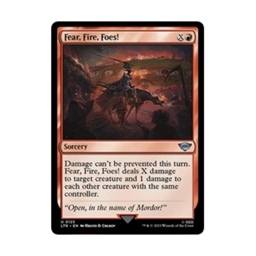 CCG Страх, огонь, враги! (У), MTG - Universes Beyond: Lord of the Rings
CCG Страх, огонь, враги! (У), MTG - Universes Beyond: Lord of the Rings