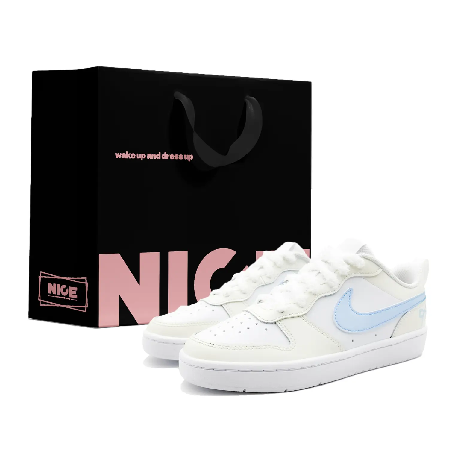 Детские скейтерские кроссовки Court Borough для младших школьников Nike, кремовый/желтый 
Детские скейтерские кроссовки Court Borough для младших школьников Nike, кремовый/желтый