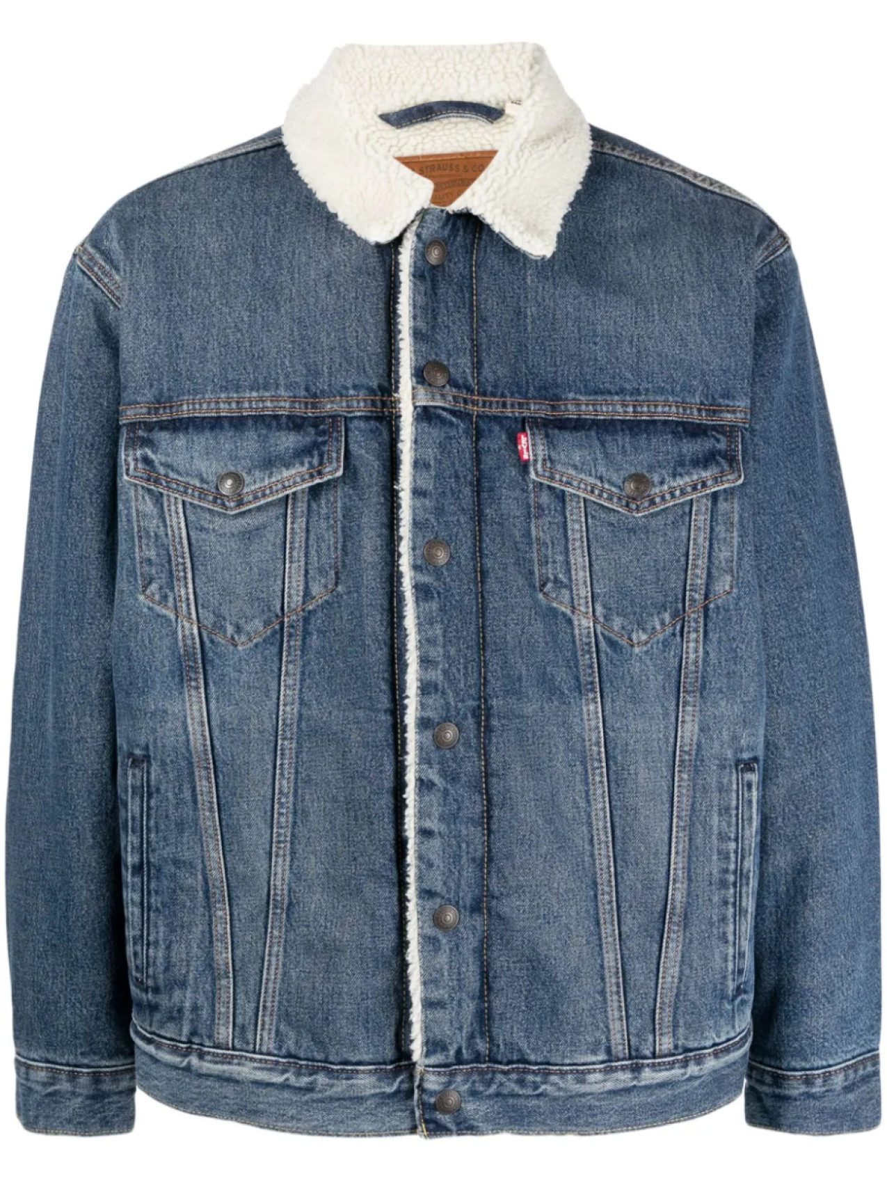 Levi's джинсовая куртка Type III с мехом, синий
Levi's джинсовая куртка Type III с мехом, синий