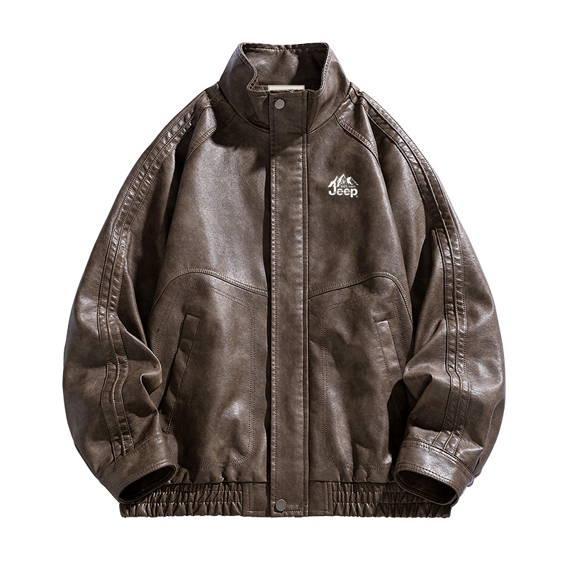 Кожаная куртка Unisex Stand Collar Moderate Jeep, vintage коричневый
Кожаная куртка Unisex Stand Collar Moderate Jeep, vintage коричневый