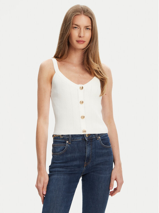 Топ regular fit W5YR10 Z0130 Guess, белый
Топ regular fit W5YR10 Z0130 Guess, белый
