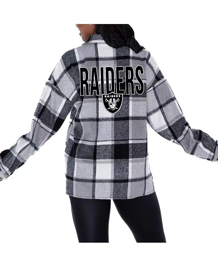 Женская серая клетчатая рубашка на пуговицах Las Vegas Raiders Fieldside Fun Gameday Couture
Женская серая клетчатая рубашка на пуговицах Las Vegas Raiders Fieldside Fun Gameday Couture
