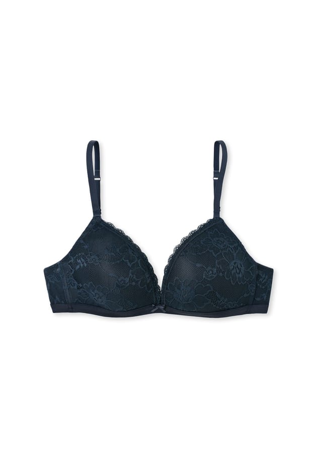 Мягкий бюстгальтер из чистого кружева Schiesser, синий
Мягкий бюстгальтер из чистого кружева Schiesser, синий