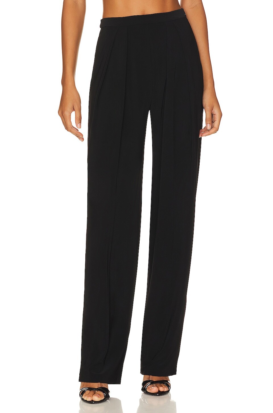 Брюки Norma Kamali Tapered Pleated Trouser, черный
Брюки Norma Kamali Tapered Pleated Trouser, черный
