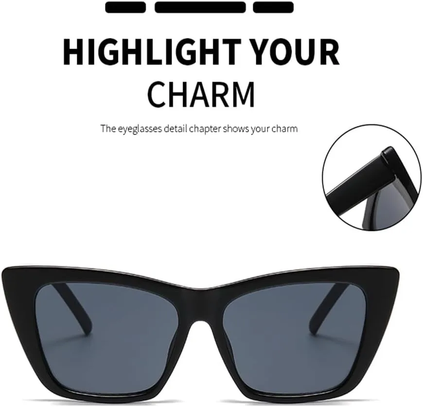 Ретро солнцезащитные очки «кошачий глаз» для женщин, модные, с защитой от синего света и УФ-излучения, солнцезащитные очки с леопардовым принтом KTUCN, Black Grey
Ретро солнцезащитные очки «кошачий глаз» для женщин, модные, с защитой от синего света и УФ-излучения, солнцезащитные очки с леопардовым принтом KTUCN, Black Grey