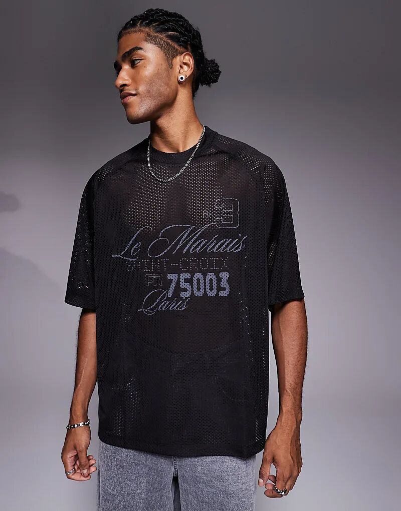 Футболка свободного кроя ASOS DESIGN с принтом Le Marais из черного материала Airtex
Футболка свободного кроя ASOS DESIGN с принтом Le Marais из черного материала Airtex