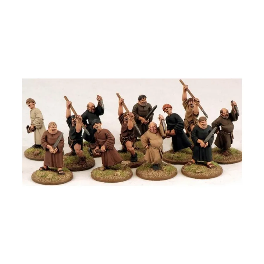 Фанатики-паломники/монахи, Saga Miniatures - Dogs of War (28mm)
Фанатики-паломники/монахи, Saga Miniatures - Dogs of War (28mm)