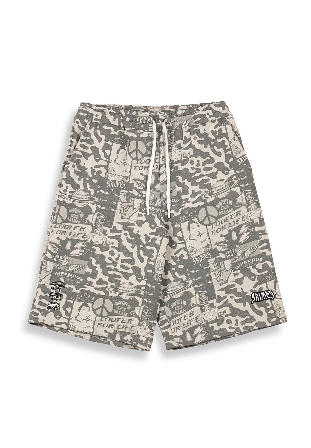 Шорты PEACE WITHIN ALL OVER PRINT Grimey, светло-серый
Шорты PEACE WITHIN ALL OVER PRINT Grimey, светло-серый