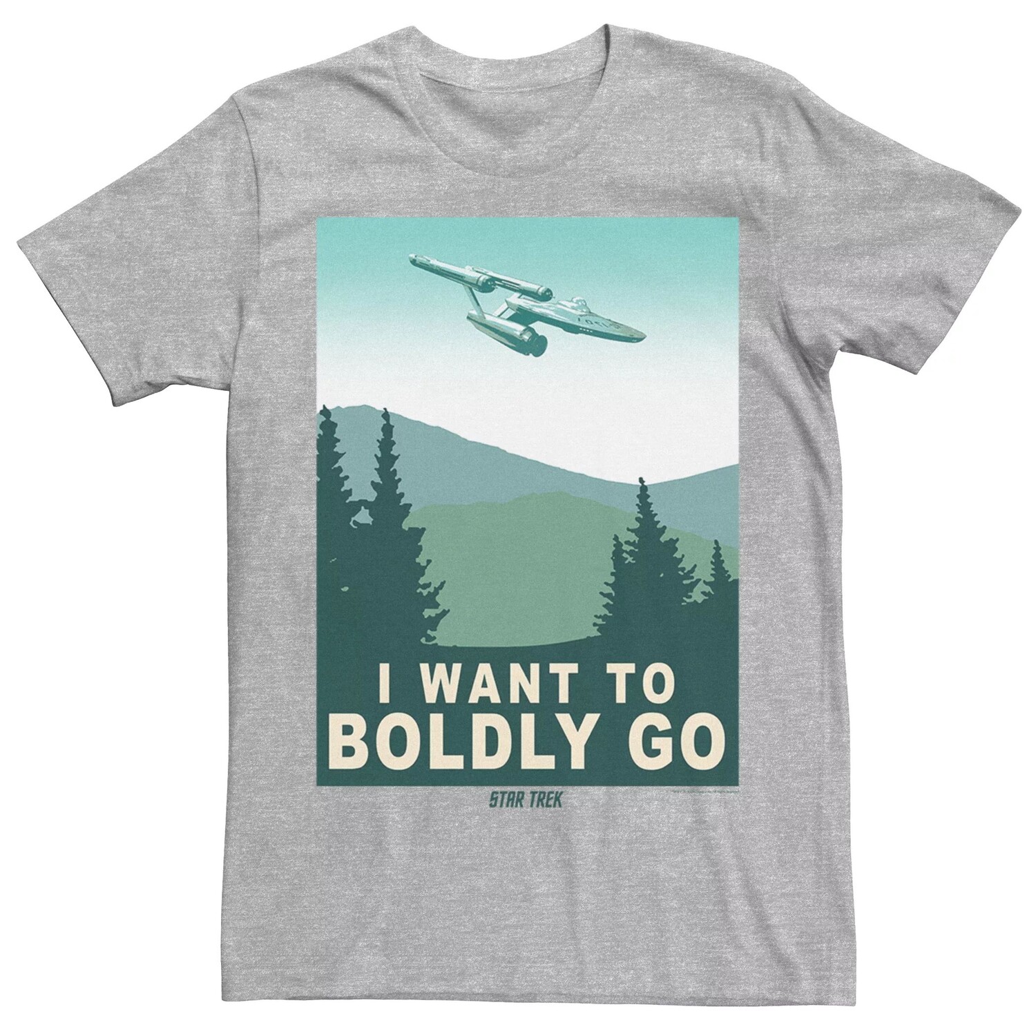 Мужская футболка Star Trek: оригинальная футболка с рисунком Licensed Character
Мужская футболка Star Trek: оригинальная футболка с рисунком Licensed Character