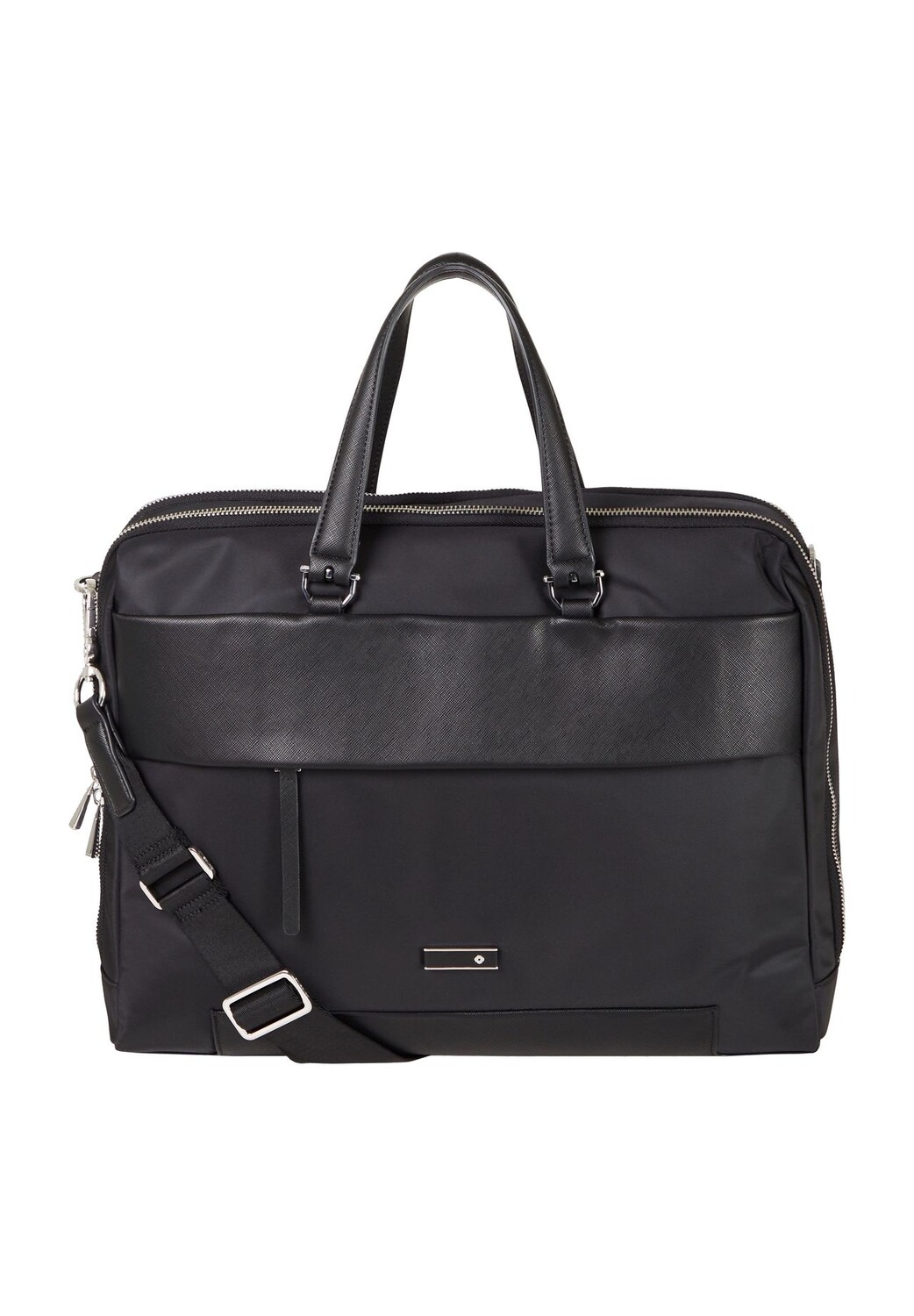 Сумка с ручкой, крепление для тележки, молния, переднее отделение Samsonite, черный
Сумка с ручкой, крепление для тележки, молния, переднее отделение Samsonite, черный