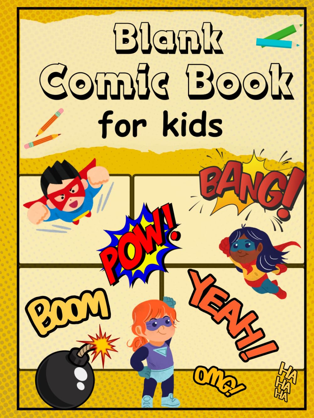 Blank Comic Book for Kids: Learn to Draw and Create Your Own Comics (Independently published)
Blank Comic Book for Kids: Learn to Draw and Create Your Own Comics (Independently published)
