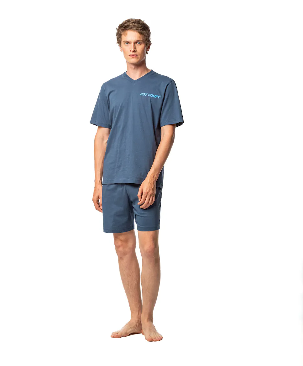 Мужская короткая трикотажная пижама разных цветов SOY, темно-синий
Мужская короткая трикотажная пижама разных цветов SOY, темно-синий