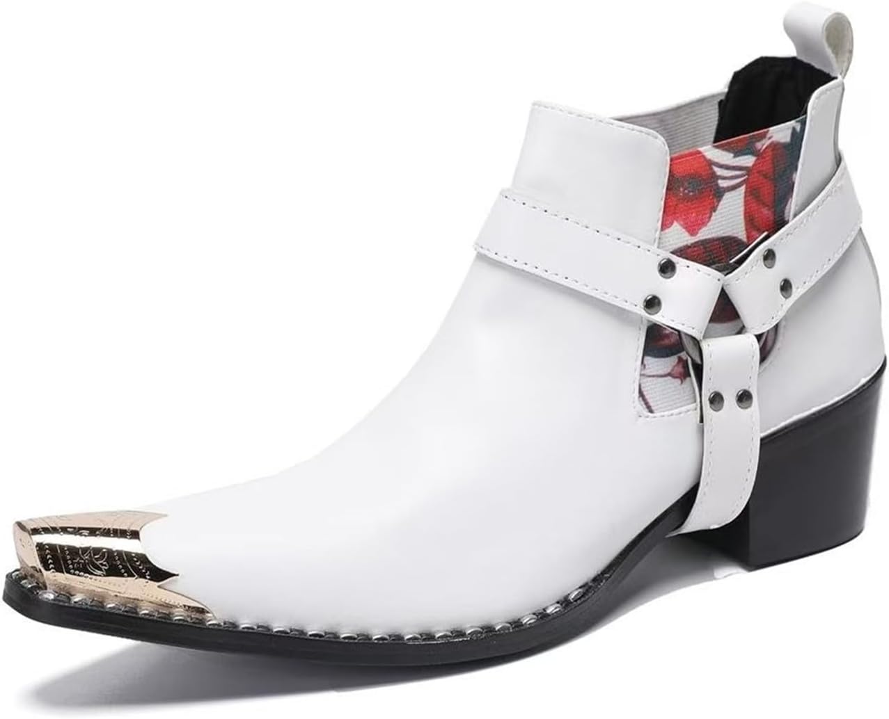 Мужские ковбойские ботинки Abborora, повседневные, из натуральной кожи, ботильоны с металлическим носком, на молнии, западный стиль, модные, для свадьбы, певцов, вечеринок, бальных танцев, челси, белый
Мужские ковбойские ботинки Abborora, повседневные, из натуральной кожи, ботильоны с металлическим носком, на молнии, западный стиль, модные, для свадьбы, певцов, вечеринок, бальных танцев, челси, белый