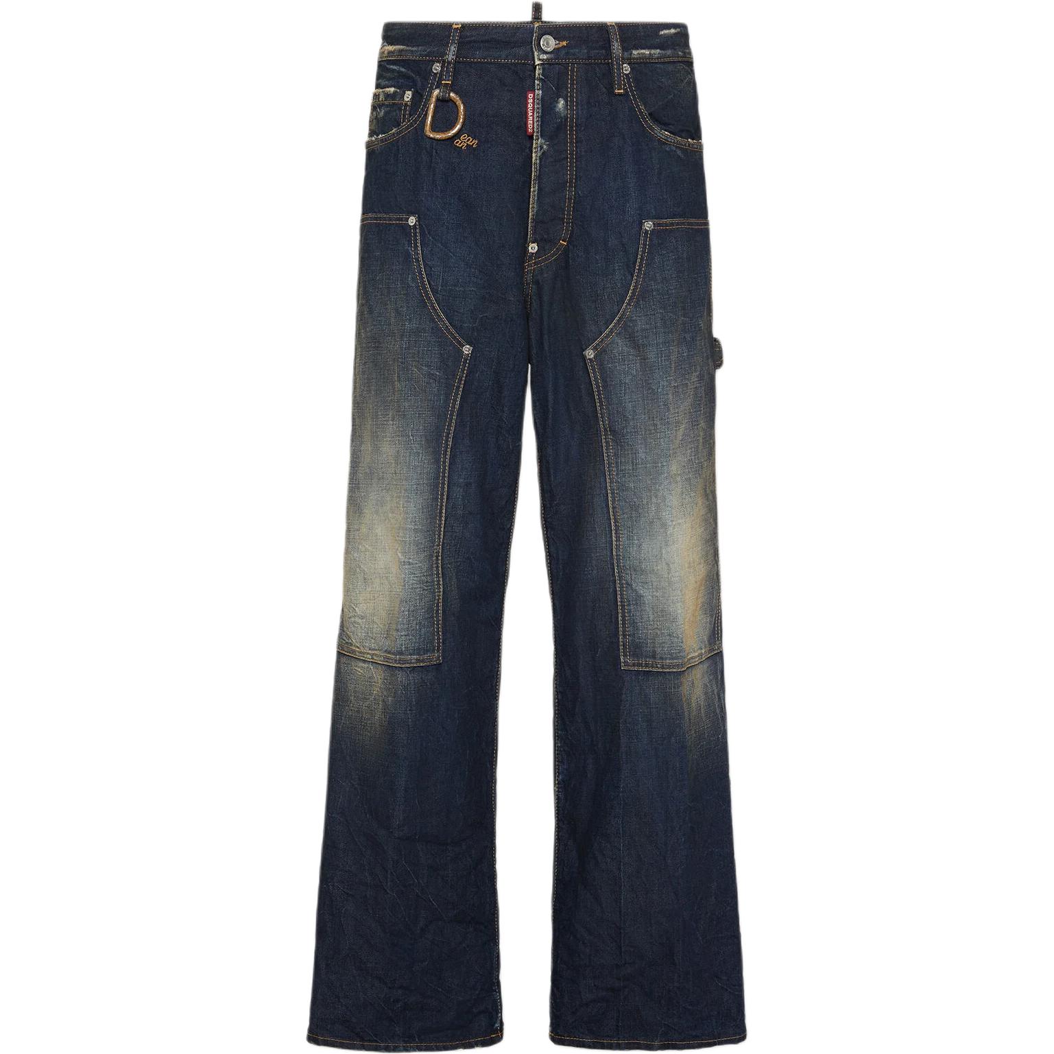 Джинсы D Ring Distressed Loose Fit от Dsquared2 DSQUARED 2, синий
Джинсы D Ring Distressed Loose Fit от Dsquared2 DSQUARED 2, синий