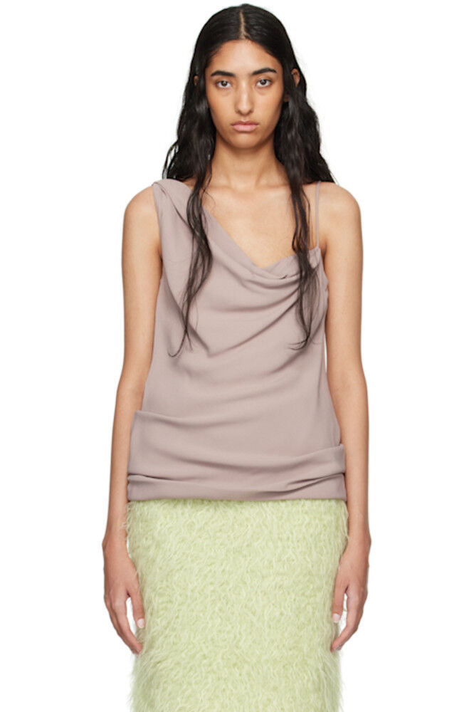 Розовый драпированный топ Dries Van Noten
Розовый драпированный топ Dries Van Noten