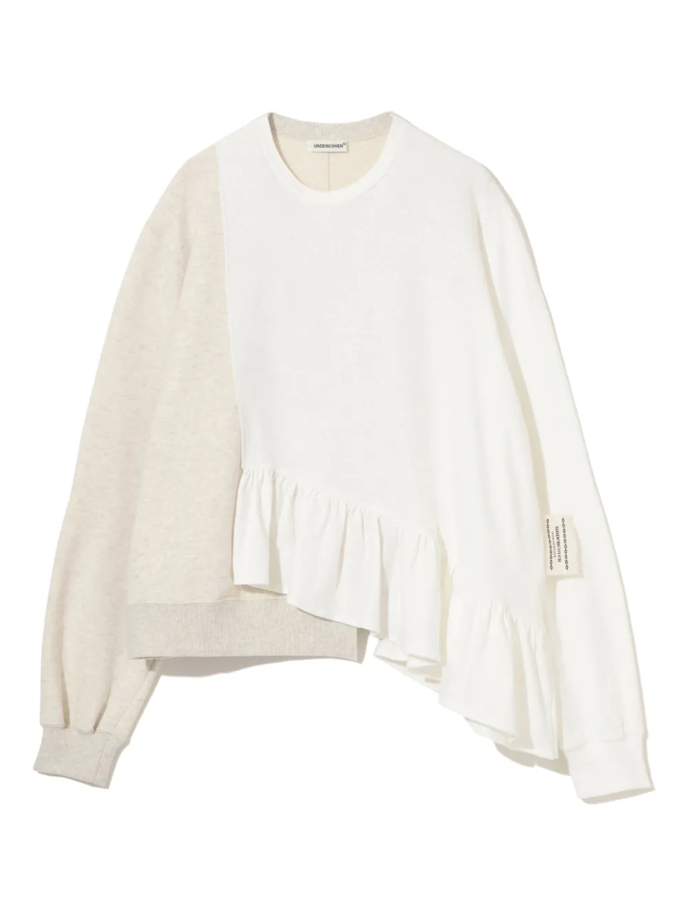 Толстовка асимметричного кроя Undercover, нейтральный 
Толстовка асимметричного кроя Undercover, нейтральный