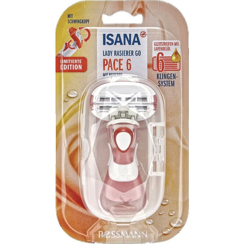 Размер хода системы лезвий Razor Go с 6 лезвиями ISANA, 1 шт.
Размер хода системы лезвий Razor Go с 6 лезвиями ISANA, 1 шт.