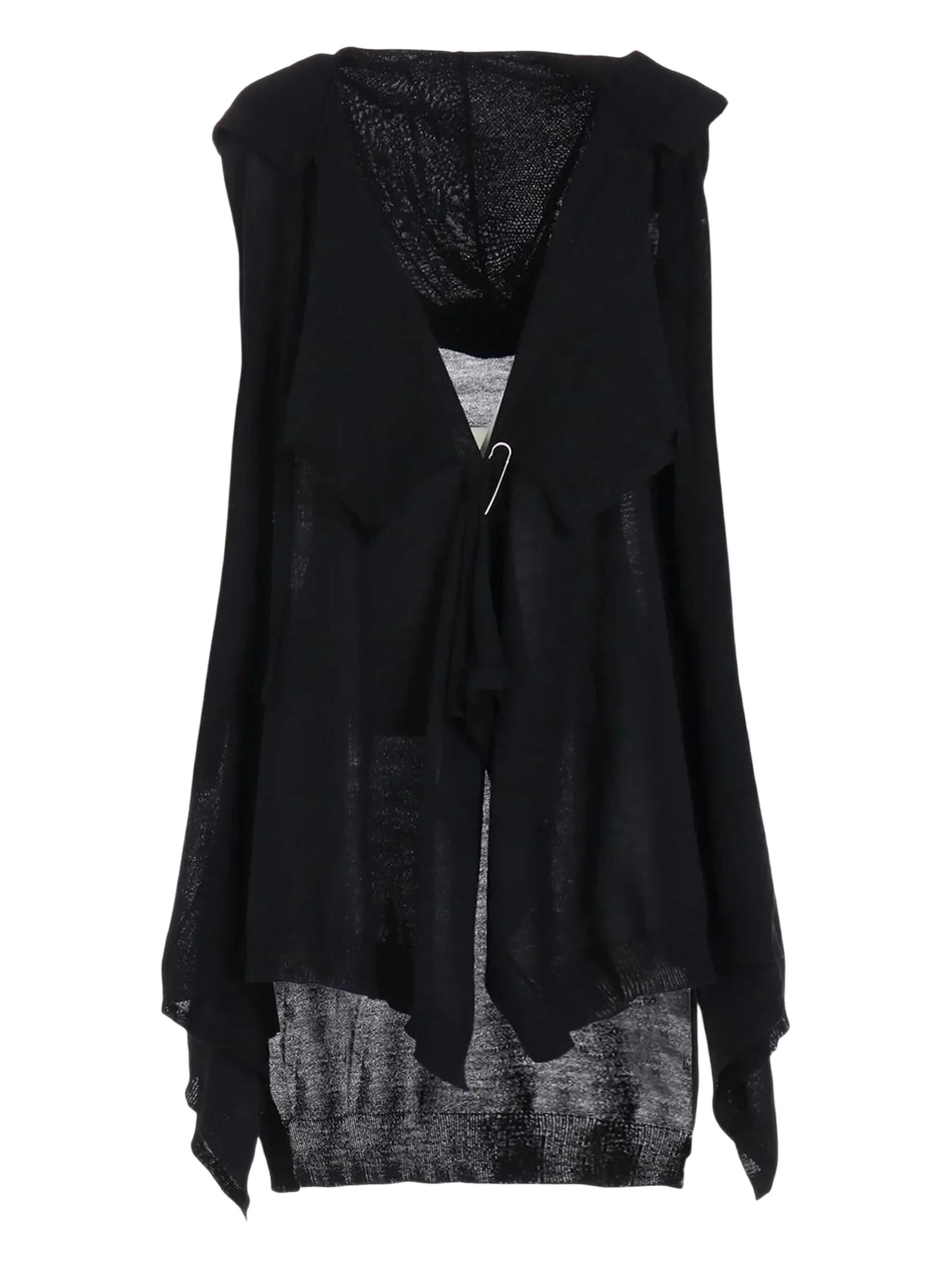 Жилет с драпировкой Yohji Yamamoto, черный
Жилет с драпировкой Yohji Yamamoto, черный