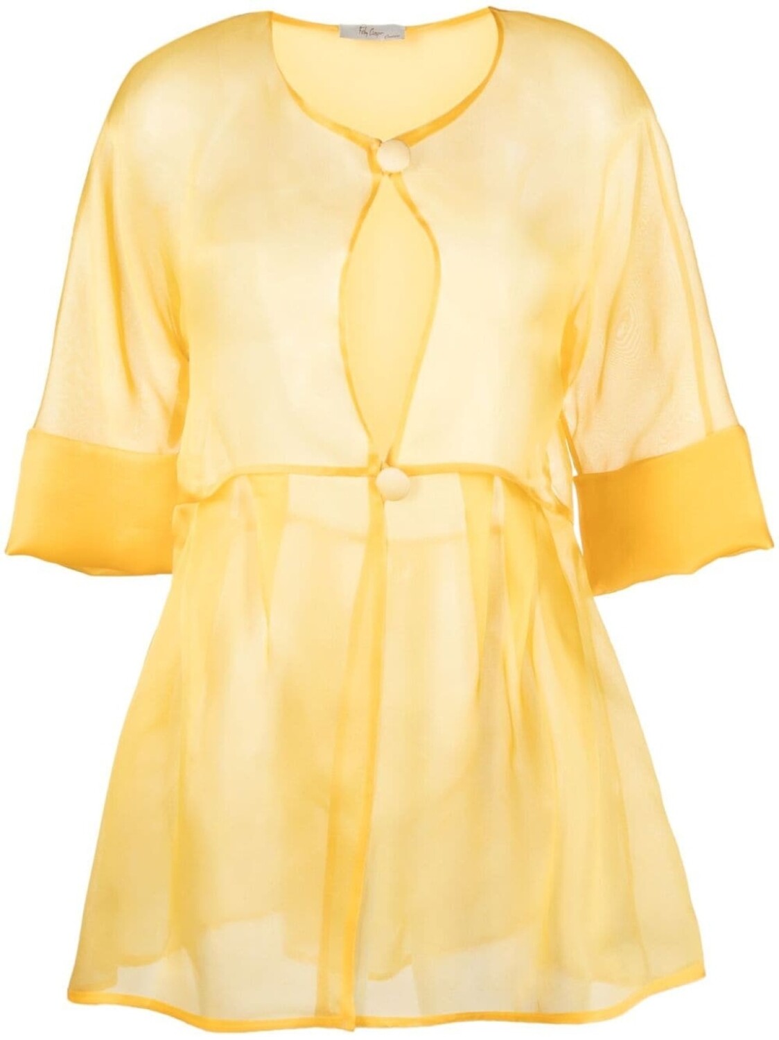 Fely Campo прозрачный жакет с баской, желтый
Fely Campo прозрачный жакет с баской, желтый