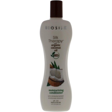 Silk Therapy с увлажняющим кондиционером с натуральным кокосовым маслом, 355 мл, Biosilk
Silk Therapy с увлажняющим кондиционером с натуральным кокосовым маслом, 355 мл, Biosilk