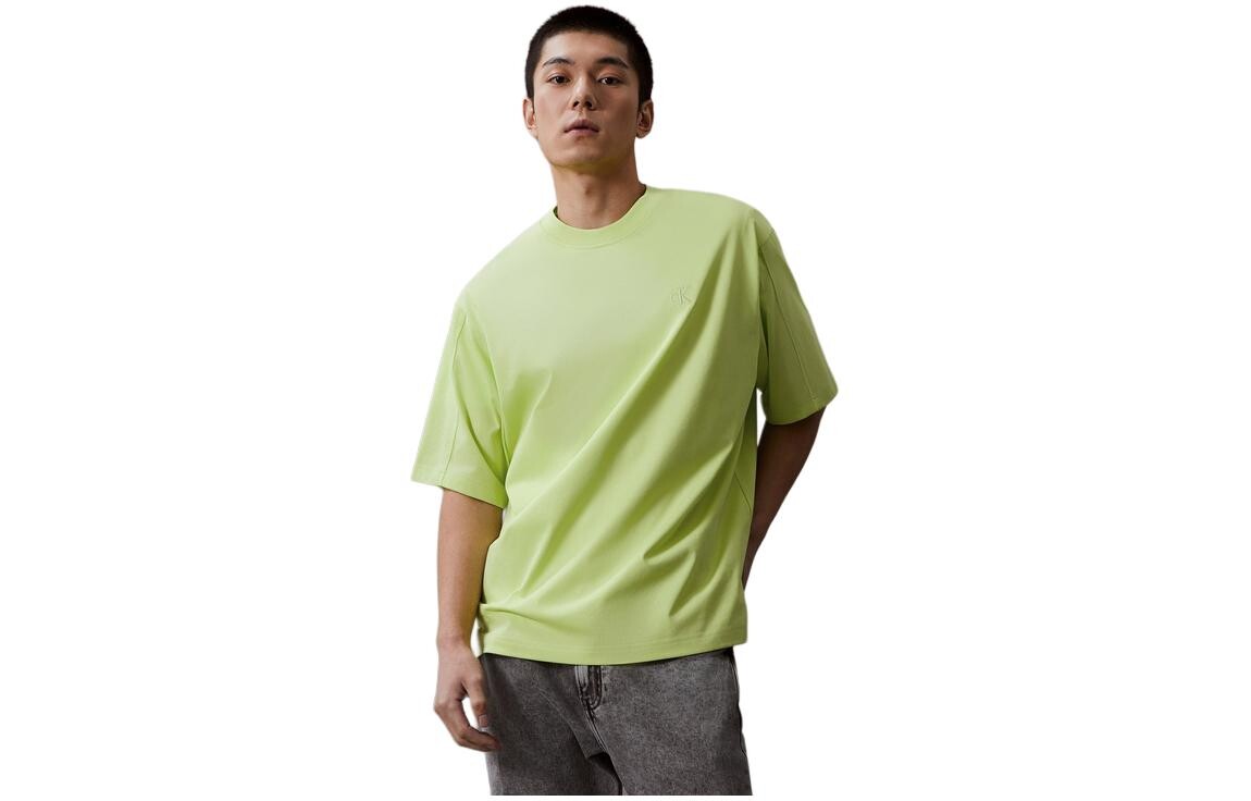 Футболка мужская яблочно-зеленая Calvin Klein, зеленый 
Футболка мужская яблочно-зеленая Calvin Klein, зеленый