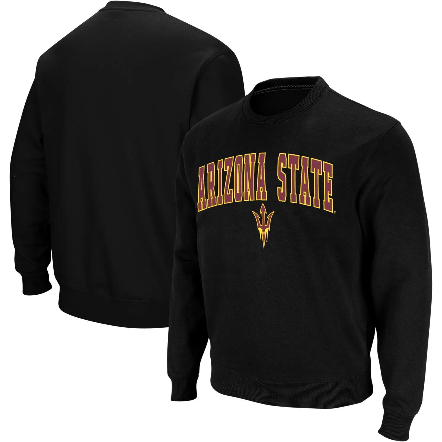 Мужской черный свитшот с круглым вырезом Arizona State Sun Devils Arch & Logo Colosseum
Мужской черный свитшот с круглым вырезом Arizona State Sun Devils Arch & Logo Colosseum