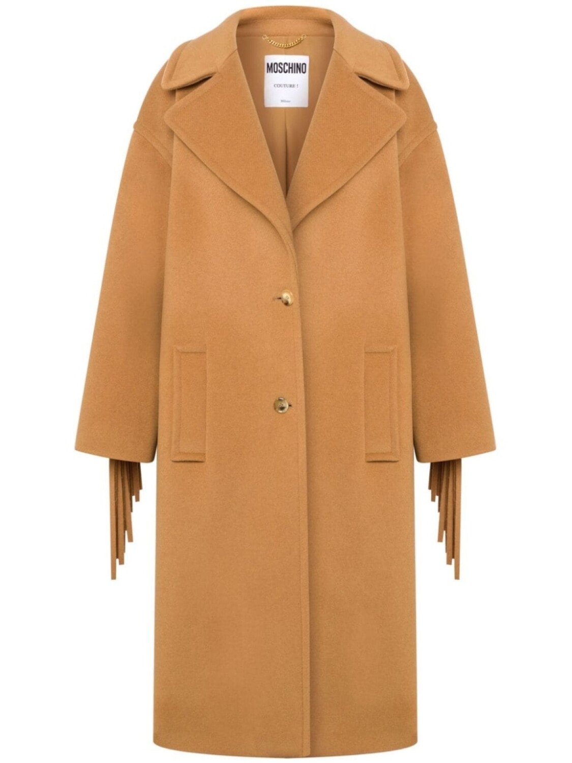 Moschino однобортное пальто с бахромой, нейтральный цвет
Moschino однобортное пальто с бахромой, нейтральный цвет