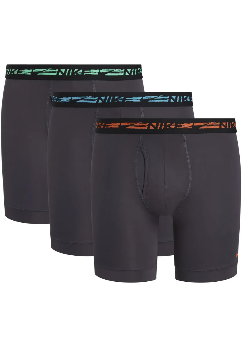 NIKE Нижнее белье-боксеры "BOXER BRIEF 3PK" (3 шт. в упаковке, 3 шт. в упаковке), с эластичным поясом с логотипом Nike Underwear, цвет Ant-Dsty Cts/Sfty Ong/Grn Sck Bs Wb
NIKE Нижнее белье-боксеры "BOXER BRIEF 3PK" (3 шт. в упаковке, 3 шт. в упаковке), с эластичным поясом с логотипом Nike Underwear, цвет Ant-Dsty Cts/Sfty Ong/Grn Sck Bs Wb