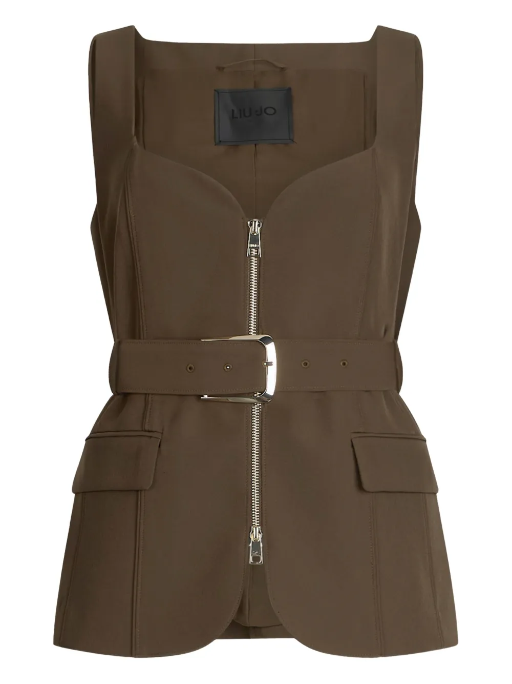 Жилет с вырезом в форме сердца LIU JO, зеленый
Жилет с вырезом в форме сердца LIU JO, зеленый