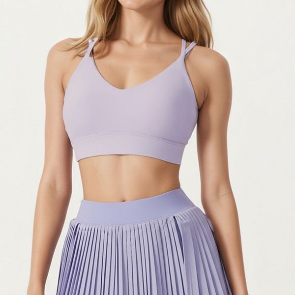 Женский спортивный топ с V-образным вырезом, перекрестными лямками и средней поддержкой Anna-Kaci, Purple
Женский спортивный топ с V-образным вырезом, перекрестными лямками и средней поддержкой Anna-Kaci, Purple