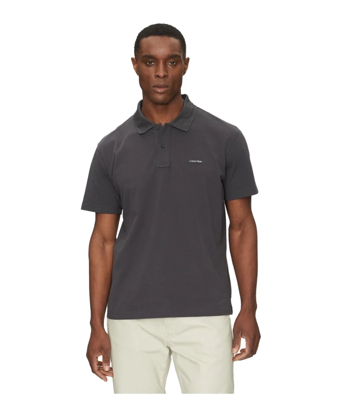 Черная рубашка-поло с короткими рукавами Calvin Klein, серый
Черная рубашка-поло с короткими рукавами Calvin Klein, серый