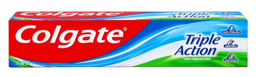 Colgate Pasta 75 мл Triple Action Original Mint
Colgate Pasta 75 мл Triple Action Original Mint