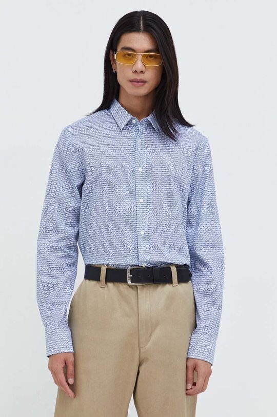 Рубашка из хлопка Hugo, синий 
Рубашка из хлопка Hugo, синий