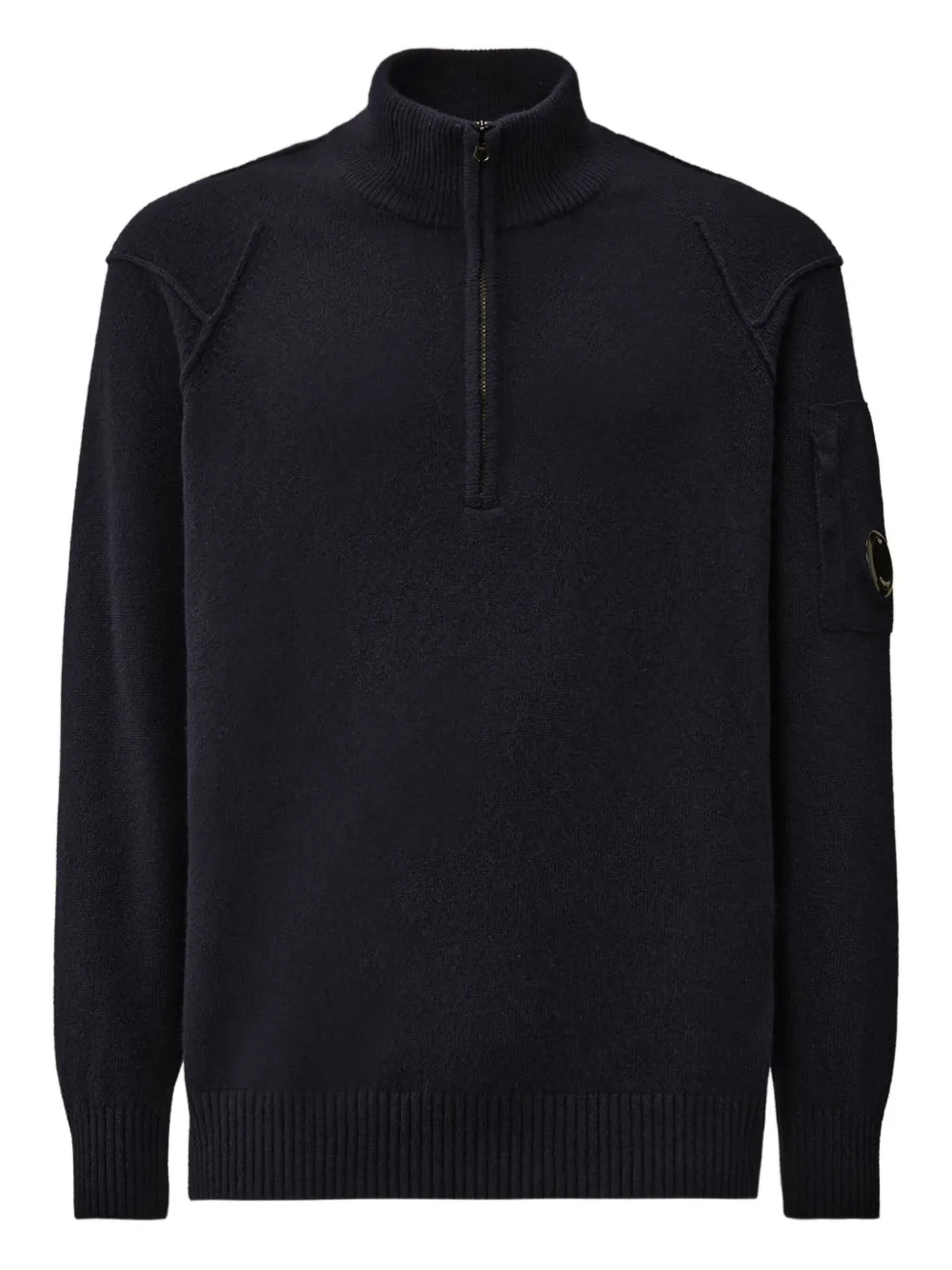 Свитер с воротником на молнии C.P. Company, синий
Свитер с воротником на молнии C.P. Company, синий