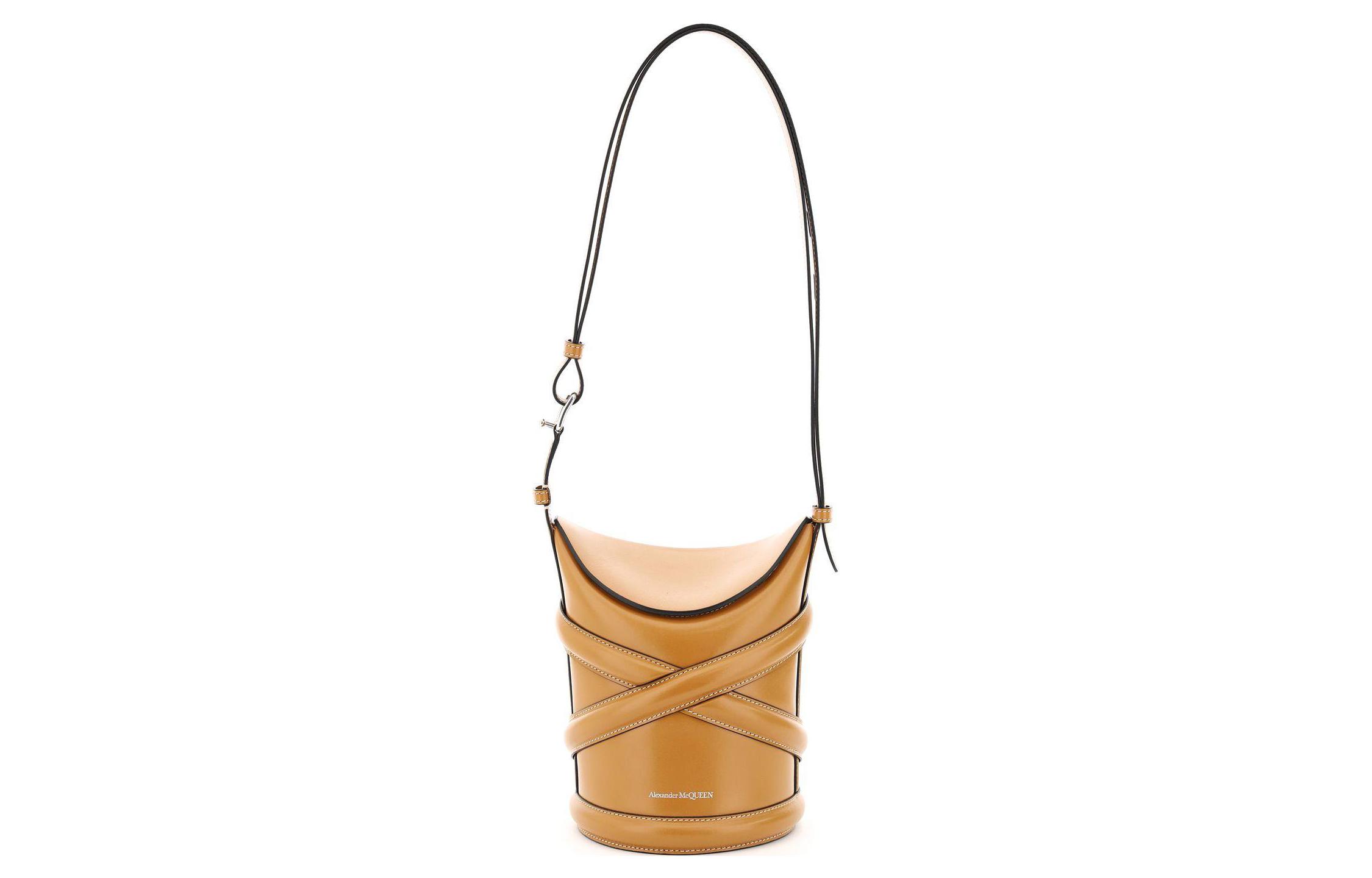 Кожаная ведерко через плечо кросс-бади женская коричневая Alexander McQueen
Кожаная ведерко через плечо кросс-бади женская коричневая Alexander McQueen