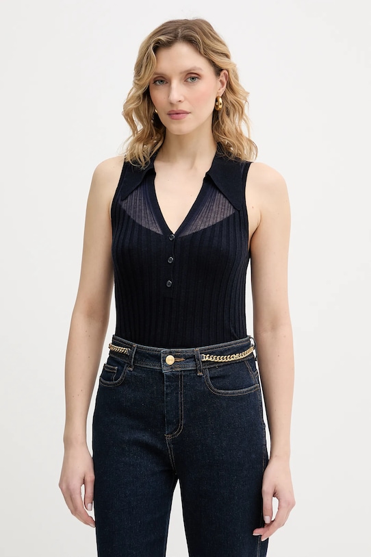 Топ с добавлением шерсти Pinko, темно-синий
Топ с добавлением шерсти Pinko, темно-синий