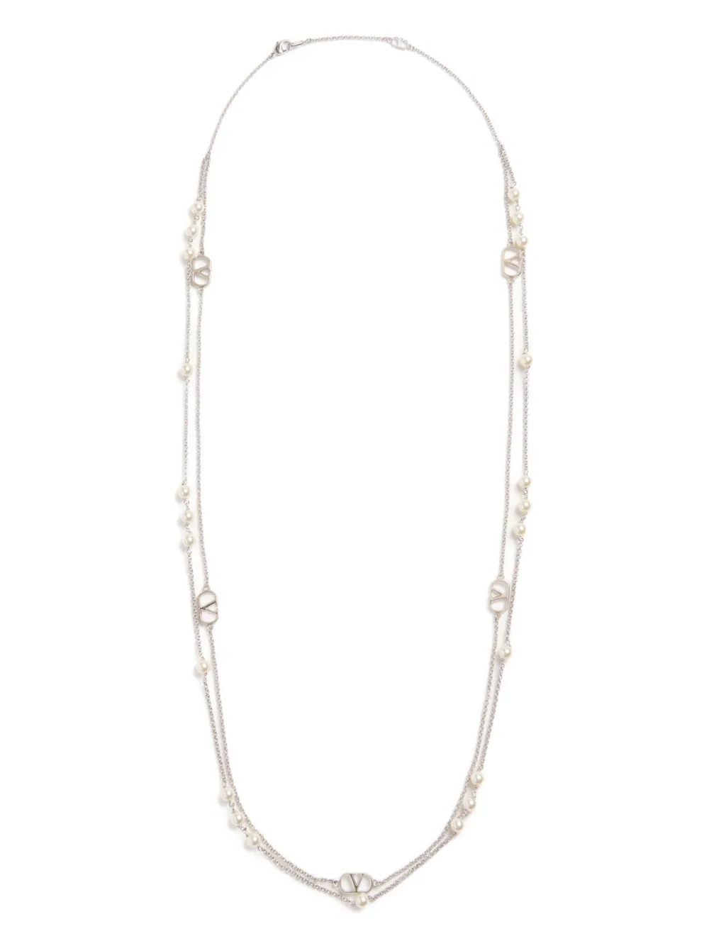 Колье с логотипом VLogo Signature Valentino Garavani, серебряный
Колье с логотипом VLogo Signature Valentino Garavani, серебряный