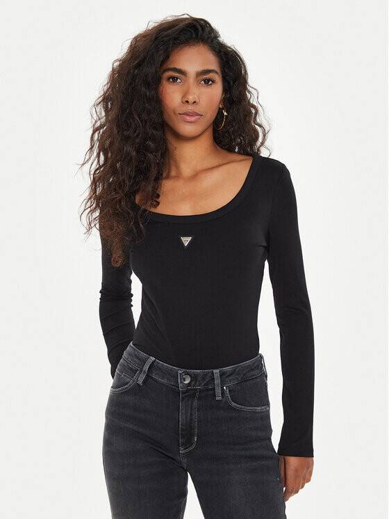 Боди стандартного кроя Guess, черный
Боди стандартного кроя Guess, черный