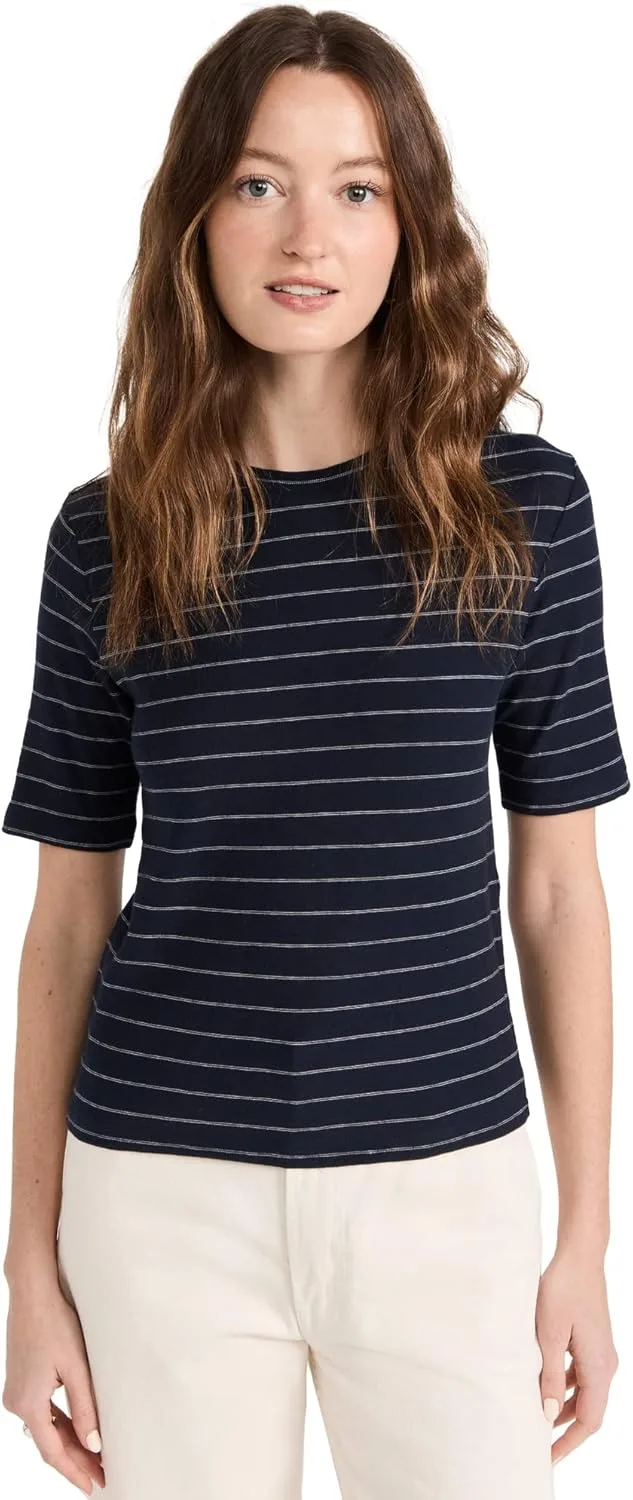 Vince Женская Полосатая Футболка с Коротким Рукавом
Vince Женская Полосатая Футболка с Коротким Рукавом