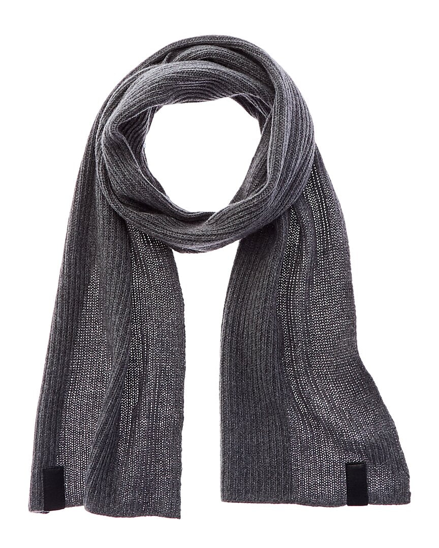 Кашемировый шарф Portolano с кожаной отделкой, серый
Кашемировый шарф Portolano с кожаной отделкой, серый