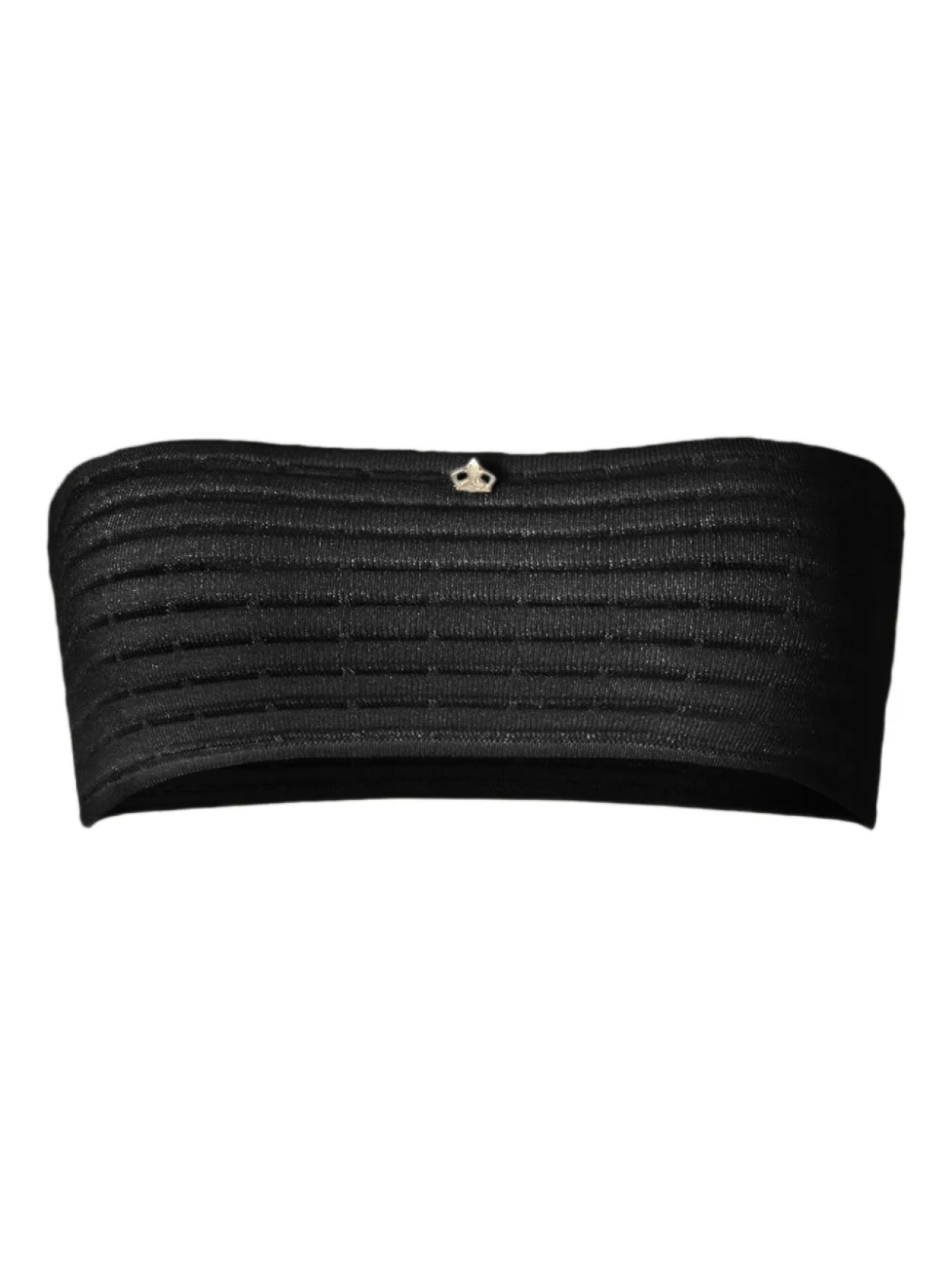 Топ-бандо в рубчик Genny, черный 
Топ-бандо в рубчик Genny, черный