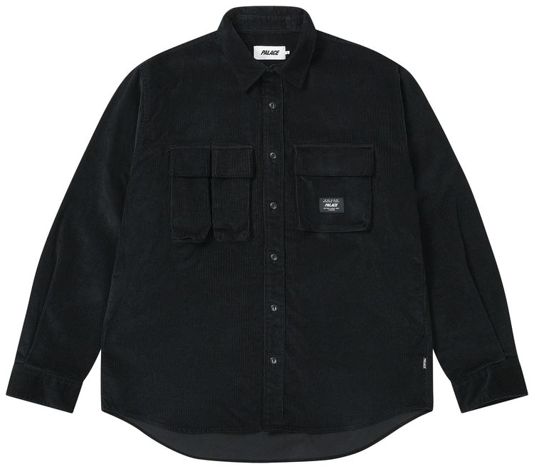 Рубашка-куртка Palace с двумя карманами, вельветовая, черная
Рубашка-куртка Palace с двумя карманами, вельветовая, черная