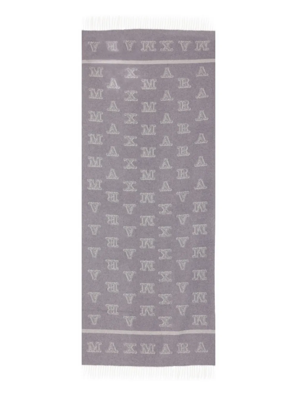 Кашемировый шарф с монограммным узором MAX MARA, серый
Кашемировый шарф с монограммным узором MAX MARA, серый