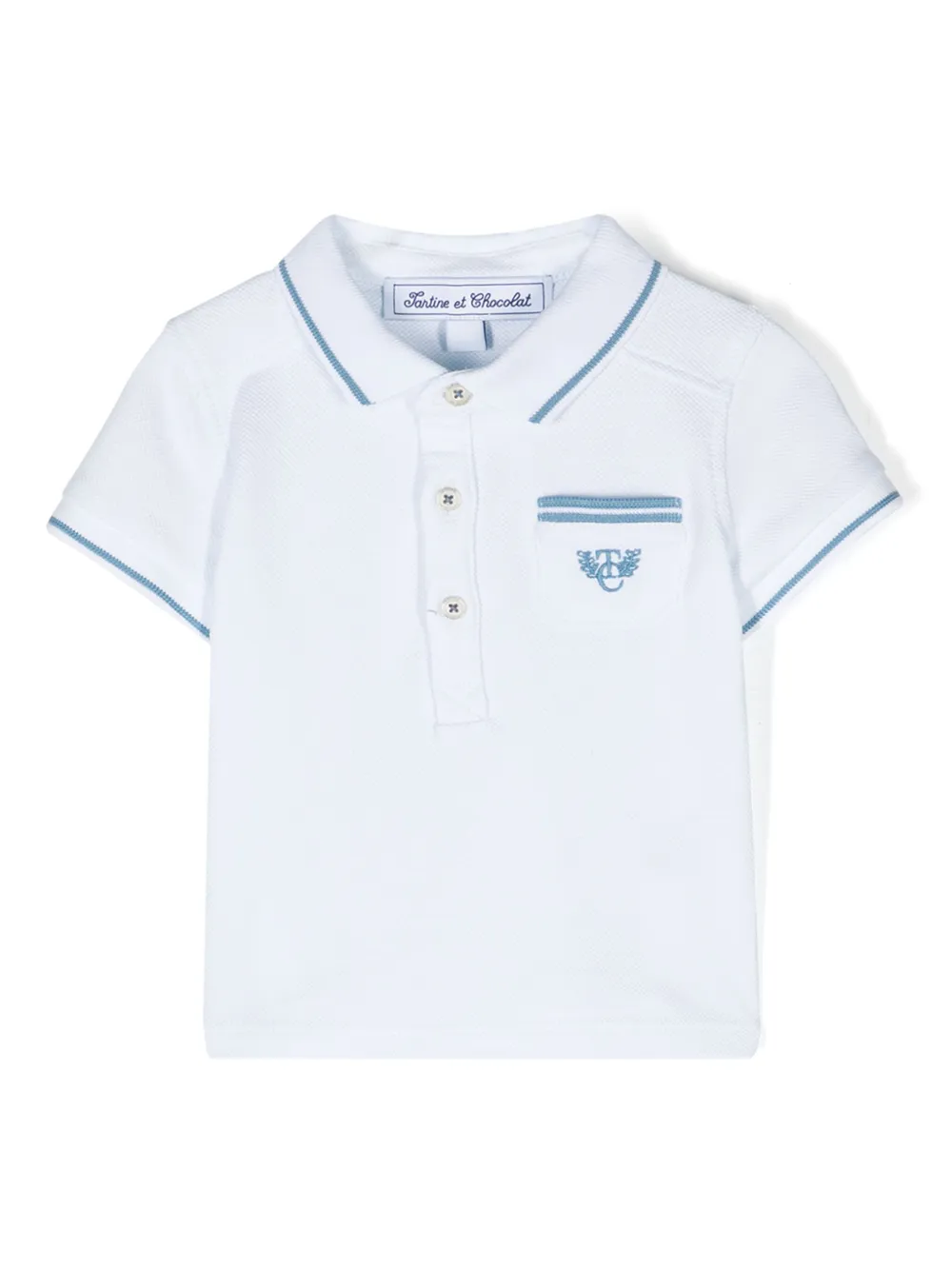Рубашка поло с вышитым логотипом Tartine Et Chocolat, синий
Рубашка поло с вышитым логотипом Tartine Et Chocolat, синий