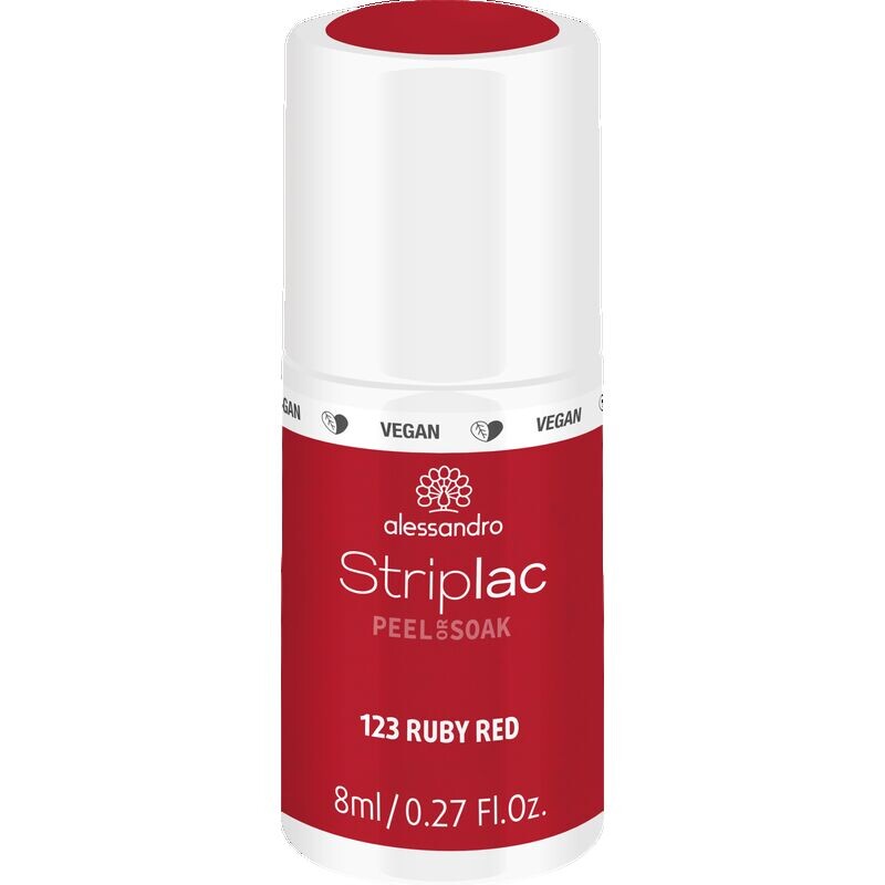 STRIPLAC PEEL OR SOAK RUBY RED - VEGAN Alessandro, 8 ml
STRIPLAC PEEL OR SOAK RUBY RED - VEGAN Alessandro, 8 ml