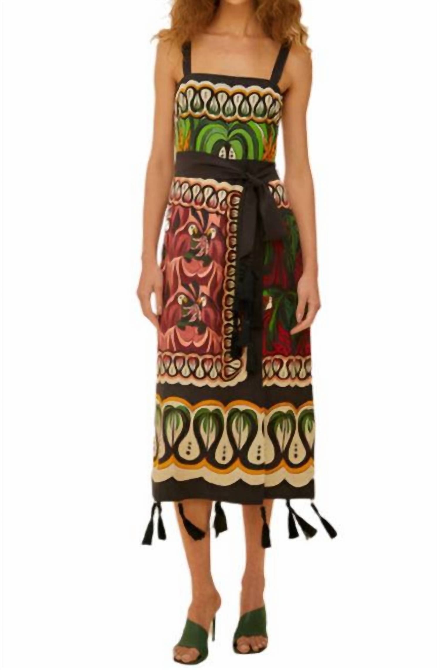 Платье Flow с принтом кокосовой пальмы в черно-разноцветном оттенке FARM Rio
Платье Flow с принтом кокосовой пальмы в черно-разноцветном оттенке FARM Rio