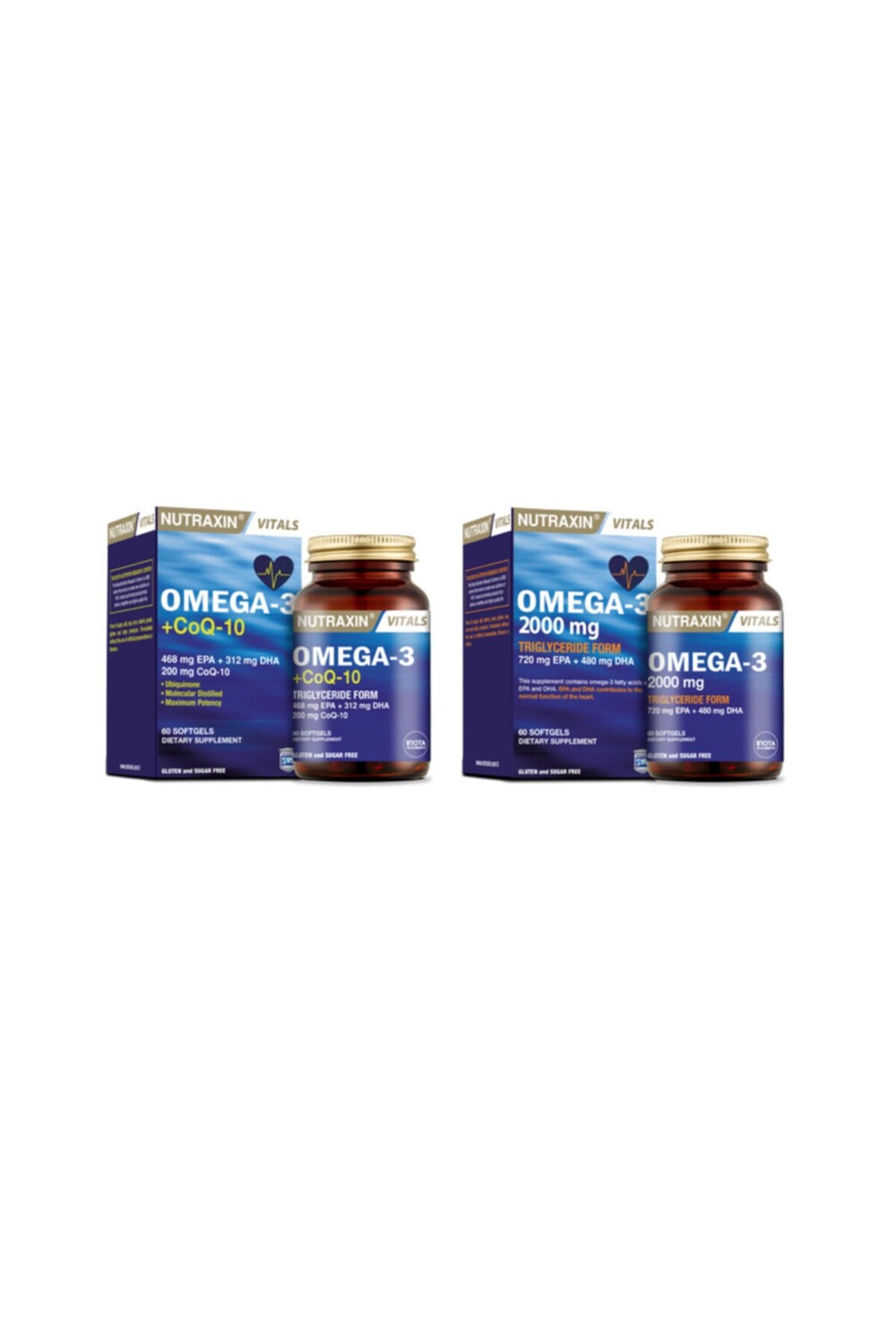 Nutraxin Набор из 2 рыбьего жира - омега-3 2000 мг 60 капсул + омега-3, содержащий коэнзим Q10 + coq-10 60 капсул
Nutraxin Набор из 2 рыбьего жира - омега-3 2000 мг 60 капсул + омега-3, содержащий коэнзим Q10 + coq-10 60 капсул